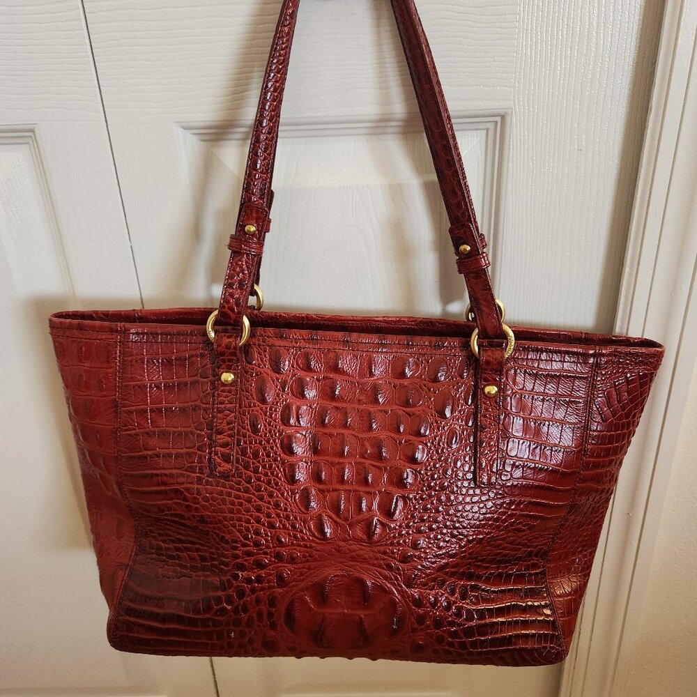 Brahmin Burgundy Tote - Picture 2 of 7